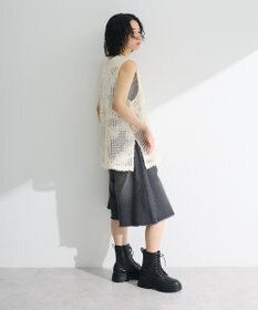 Green Parks テープ刺繍レースベスト