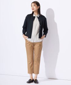 J.PRESS LADIES 【洗える】ウォッシャブルキュプラツイル ピンタック ブラウス