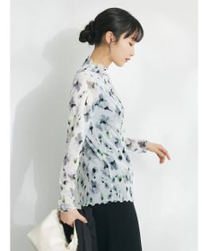 CRAFT STANDARD BOUTIQUE プリント柄スタンドネックプルオーバー