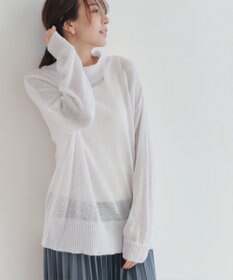 Tiaclasse 【洗える】シアープルオーバーニット