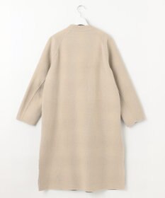 自由区 【リバーシブル】ウールリバー ノーカラーロングコート