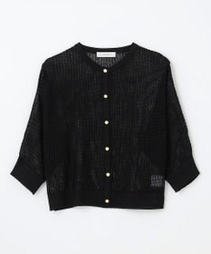 ANY メッシュパターンニットカーディガン