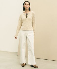 UNFILO 【UNFILO DENIM/新色追加】撥水ストレッチ ルーズワイドデニム