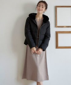 Tiaclasse 【洗える】パフ袖ニットワンピース