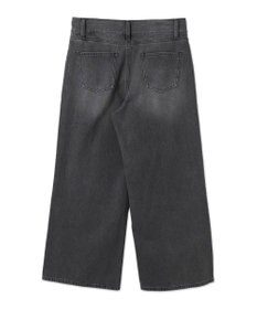 WEGO 【ウエスト調整付き】ウエストフックデニムワイドパンツ