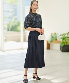 組曲 【秋のNEWカラー追加】ギャザーライトデシン パンツ