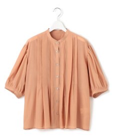 23区 L 【接触冷感/速乾性/洗える】エアリーブライトローン タック ブラウス