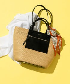 23区 ヘリンボーン プリント スカーフ