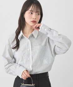 earth music&ecology レイヤードストライプシャツ