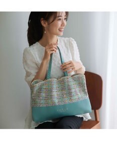TOCCA 【A4サイズ対応・一部カラー撥水】DEAR EMILY BAG サブバッグ スカイブルー系