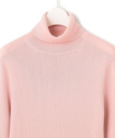 ICB 【洗える】エクストラファインメリノリブ タートルネックニット