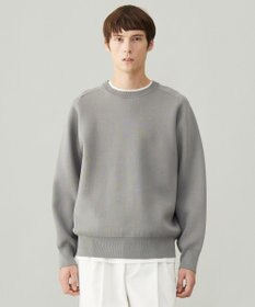 UNFILO MENS 【新色追加】スウェットライク クルーニット [24年秋冬商品]