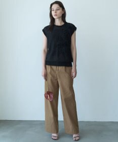 自由区 【カトリエムブーケ】Pantalon large ワイドストレートパンツ