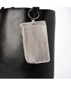 UNBILLION VERYコラボ カシュカシュ cachecache / カードケース付きメタリックトートバッグ