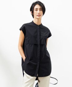 ICB L 【接触冷感・UVカット・撥水・洗える】 プルーフ4WAYタフタ ブラウス