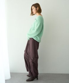 YECCA VECCA ラメシャギーカーディガン