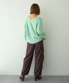 YECCA VECCA ラメシャギーカーディガン