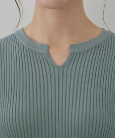 Tiaclasse 【洗える】パフ袖ニットワンピース