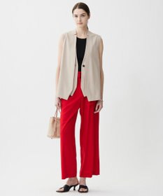 ICB 【洗える】オーガニックコットンリブ ノースリーブニット