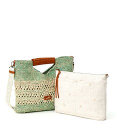 IBIZA ラフィア　2WAYバッグ