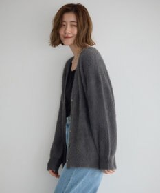 YECCA VECCA ラメシャギーカーディガン