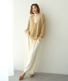 YECCA VECCA ラメシャギーカーディガン