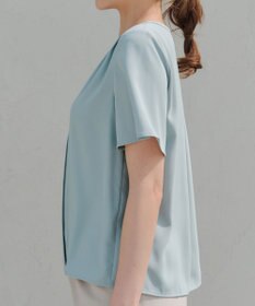 Tiaclasse 【2WAY・接触冷感・洗える】ノーカラーブラウス