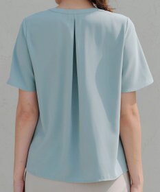 Tiaclasse 【2WAY・接触冷感・洗える】ノーカラーブラウス