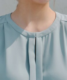 Tiaclasse 【2WAY・接触冷感・洗える】ノーカラーブラウス