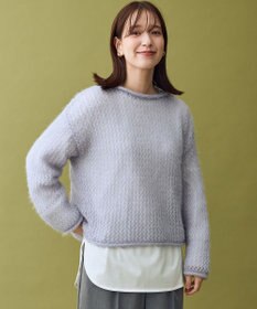 ANY レーシーネットニット