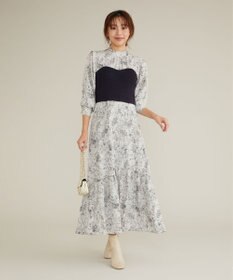 Feroux 【古畑星夏さん着用・3WAY】ビスチェコンビフラワープリント ワンピース