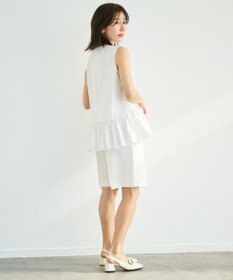 #Newans タックフリルヘムシャツ