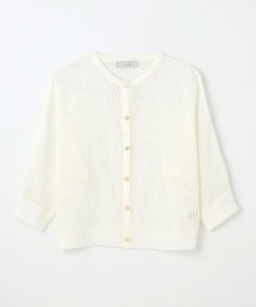 ANY L メッシュパターンニットカーディガン