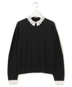 23区 L 【洗える】エンブロイダリーニット