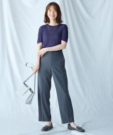 ANY 【2SET】ニットツインセット（半袖ニット＋Vネックカーデ）