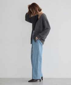 YECCA VECCA ラメシャギーカーディガン