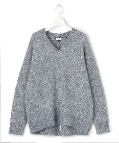 J.PRESS YORK STREET 【WOMEN】ファンシーヤーン Vネックニット