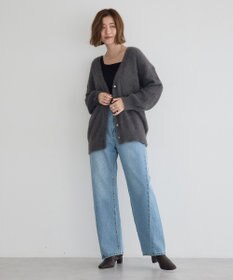 YECCA VECCA ラメシャギーカーディガン