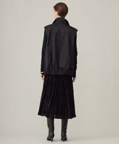 ICB L 【洗える】グランウォームソフトサテン ミリタリーベスト