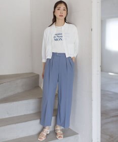 組曲 スーパーライトストレッチ ワイドパンツ