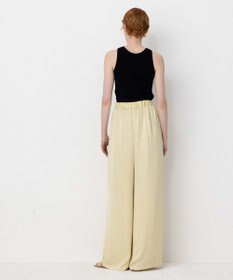 NAVE 【Nave・洗える/ウエストゴム】ヴィンテージサテン ワイドパンツ