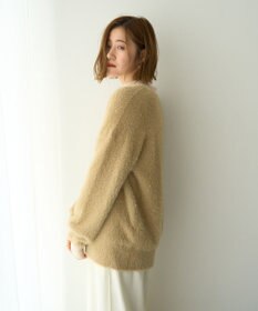 YECCA VECCA ラメシャギーカーディガン