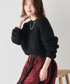 ANY カーリーファンシーニット