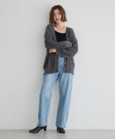 YECCA VECCA ラメシャギーカーディガン