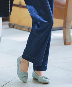 Tiaclasse 【小倉優子さん着用】リボンニットフラットパンプス