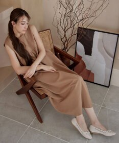 Tiaclasse 【小倉優子さん着用】リボンニットフラットパンプス