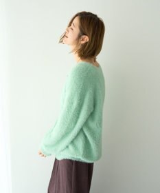 YECCA VECCA ラメシャギーカーディガン