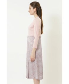 DAKS ペイズリープリントコンビニットワンピース