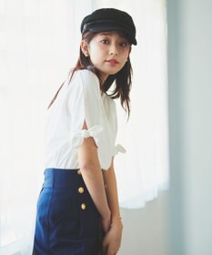 Feroux 【UVケア】リボンスリーブドルマン Tシャツ