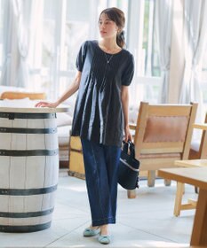 Tiaclasse 【小倉優子さん着用】リボンニットフラットパンプス